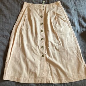 BNWT Madewell cotton skirt, size 6